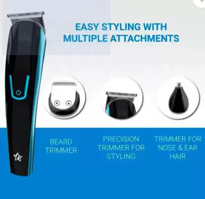 Flipkart SmartBuy MultiTrim Runtime: 60 min Multi Purpose Trimmer for Men  (Blue) Flipkart SmartBuy MultiTrim Runtime: 60 min Multi Purpose Trimmer for Men  (Blue)